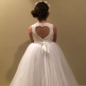 David’s Bridal Bridal Ball Gown—flower girl dress